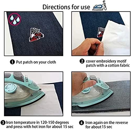 Лидев 4PCS рагби облик на вез закрпи DIY мотив железо на или шие на закрпи аплики за фармерки за јакни со ранец на облека за