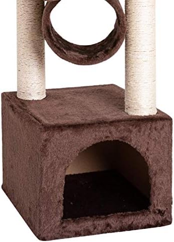 36 цврста симпатична сисал јаже кадифен мачка искачување дрва мачка кула голема мулти-ниво мачка дрво кондо мебел кафеава кафеава кафеава