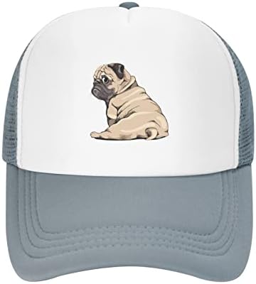 Vunko mesh тато капа прилагодлива измиена симпатична пушка куче бејзбол тато капа смешно потресено топка камионџија капа за жени мажи