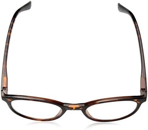 Најдобри Читатели овални Очила за Читање унисекс-возрасни, Кафеава / Јасна Леќа, 1,5