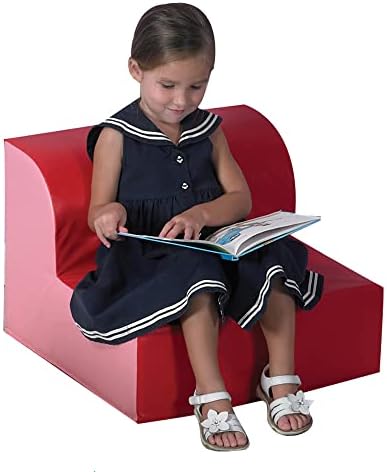 Детска Фабрика, CF322-385, Библиотека Стол, Црвена, Училница Мебел, Деца Читање Ќош Флексибилни Седишта, Дете Игротека &засилувач; Предучилишна