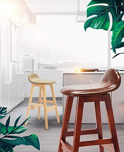 Креативна едноставност Едноставна столица за јадење во атмосфера, дрвена со тапацир со лага-лага, високи нозе потпирачи за хотелски