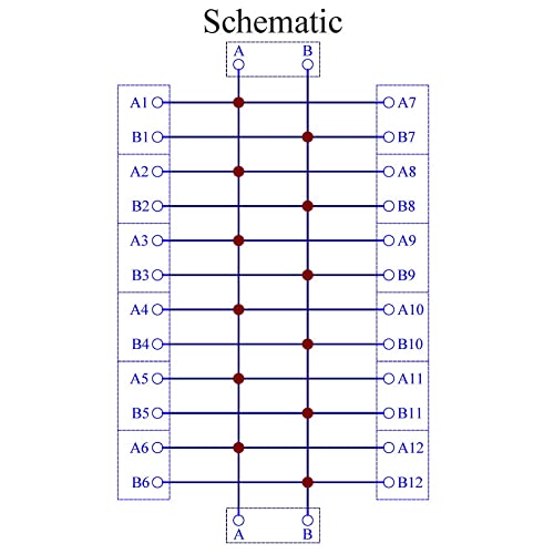 Завртка Монтирање 16АМП НАИЗМЕНИЧНА СТРУЈА/DC 2x12 Позиција Терминал Блок Дистрибуција Модул