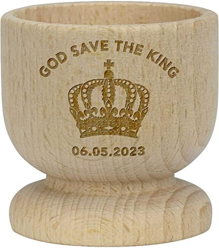 Азеда Боже Спаси Го Кралот Дрвена Чаша За Јајца