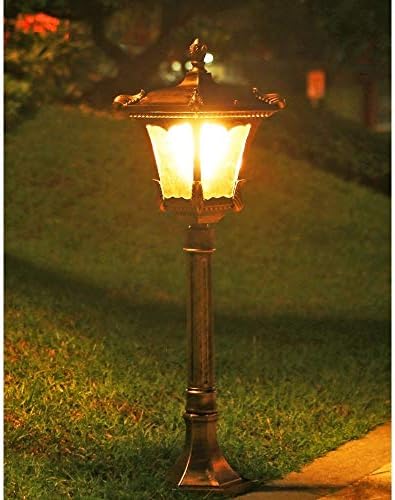 TQXDD VINTAGE VICTORIA INTELINGET LIGHT LABE LAMP IP55 Градина патека Светла на отворено тревник Декоративно улично светло E27 Externory