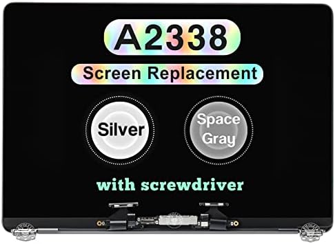 Замена на екран за MacBook Pro 13 M1 2020 A2338 EMC 3578 MyD83 MyD92 MyDA2 MyDC2 LCD екран Ретина приказ на целосен склопување