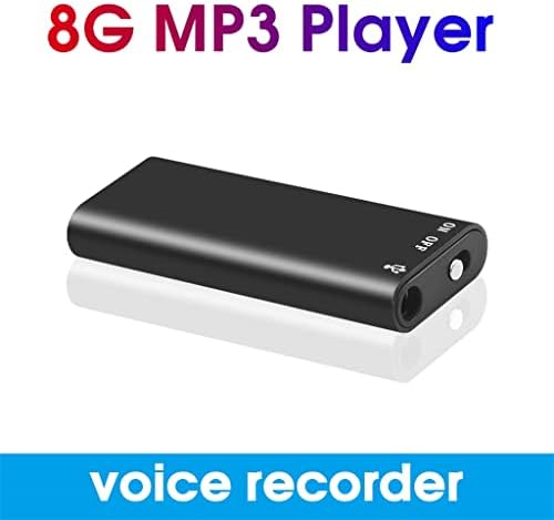 TBIIEXFL Мини Дигитален Аудио Диктафон ДИКТАФОН 8G Стерео MP3 Музички Плеер 3 во 1 8GB МЕМОРИЈА ЗА СКЛАДИРАЊЕ USB Флеш Диск