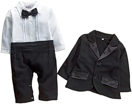 Стиловило бебе момче смокинг и јакна 2-парк формална облека за носење