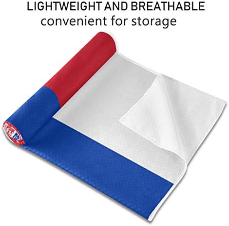 Кинеин Супер мек, Абсорбента на пот, нелизгам бикрам топли јога крпи | Совршена големина за знамето на Мат Хрватска