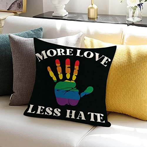 Повеќе loveубов помалку омраза гордост тупаница фрли перница покритие романтична перница случајно виножито гордост геј лезбејски