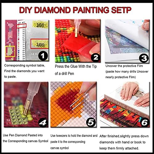 5 пакувања 5D комплети за сликање на дијаманти за возрасни почетници целосна вежба DIY дијамантска уметност Rhinestone Cross