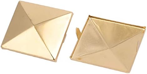 Нов LON0167 10PCS 35мм квадратен облик на хартија Бред златен тон за белег за книги DIY занает (10 Stücke 35mm Quadratisch Papier