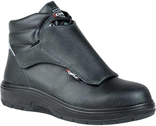 Кофра кожни чизми за работа - топлински штит без трескава обувка со композитни безбедносни пети и топлински дефанзивец нитрилна гума
