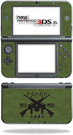 MOINYSKINS Кожата компатибилна со Nintendo 3DS XL - Molon Labe | Заштитна, издржлива и уникатна обвивка за винил декларална обвивка