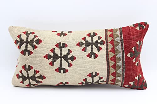 Фрли мини килим перница 8x16 инчи модерна шарена xsmall перница шарена бохо дизајн турски стол перница мала трендовски облик на