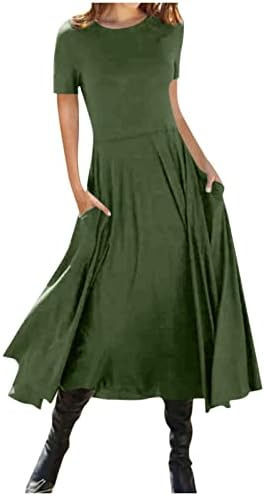 Fireero Fall Festes за жени 2022, плус фустани со етнички стил, женски долг ракав екипаж на вратот графички принт со долг фустан