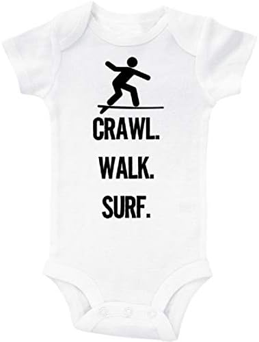 Ebenezer Fire Surfing OneSie/Crawl Walk Surf/Surfer Baby Compit/Смешна облека за новороденчиња