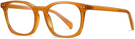 РЕСВИО Плоштад Очила За Читање За Жени ТР90 Модни Ултра-Лесни Читачи На Бонбони Во Боја Жолта