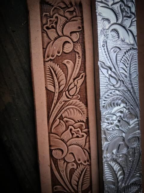 Калап за втиснување на роза за кожа, дизајнерски виткање појас за кожен занаетчиски образец за алуминиумска легура што втиснува калап