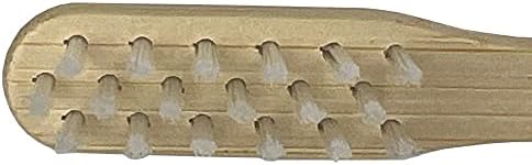 Четка за заби од бамбус оравелс, одржлива четка за заби од бас со 3 реда, биоразградлива дрвена четка за заби за здрава уста, непца