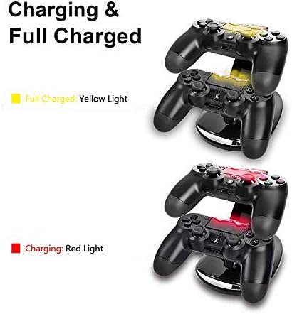 PS4 Контролер Полнач Станица За Полнење, Двојна USB Полнач Станица За Полнење Стојат За Sony Playstation 4 PS4 И PS4 Pro Контролер