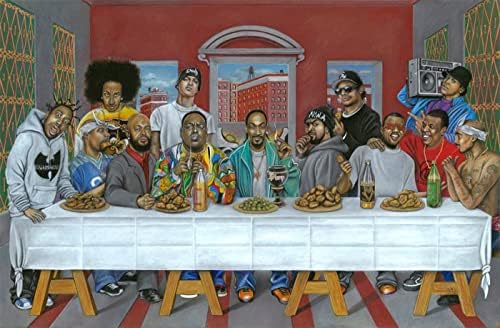 Danjiao NT110 Последната вечера 2Pac Jay Hip Hop Music Rapper Star Star Star Wall Art Sainting Canvas Print Inspirational Dupilation