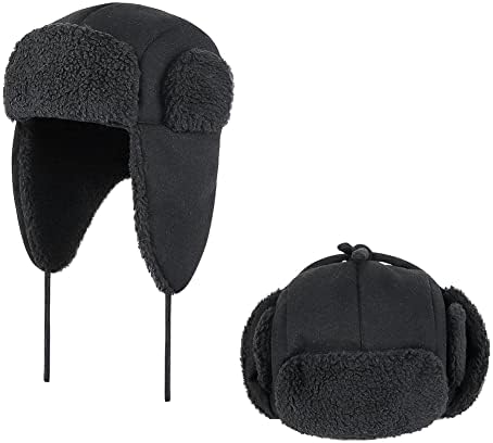 Зимска трапер капа Руски војник капа за скијање капа УСХАНКА бомбардерска капа Шерпа наредена уво капаче за ветровит топла