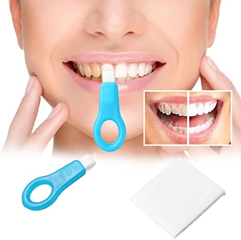 Белење на забите, отстранувач на плаки Отстранување на тврдоглави дамки од заби и забен камен чисто природно физичко чистење избришете 2 парчиња+5