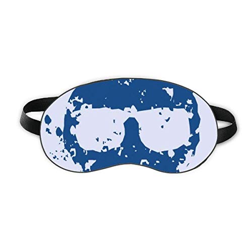 Сини очила Дизајн на тркалезна илустрација шема за спиење на очите штит мека ноќно слепило на сенка на сенка