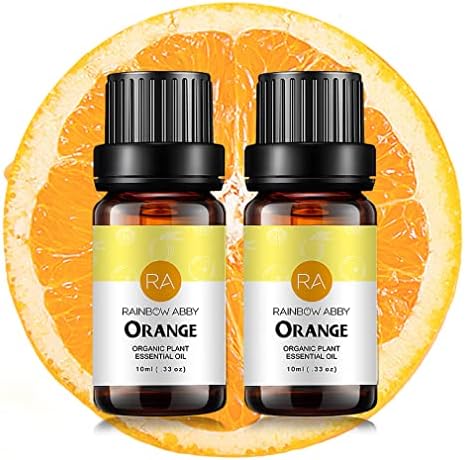 2-пакет портокалово дифузер за есенцијално масло од ароматерапија, чисто органско растение Екстракт портокалово масло, 2x10ml