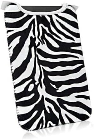 Boxwave Case компатибилен со Fire 7 - Zebra plush slipsuit, животински печатење поставен мек ракав за Fire 7