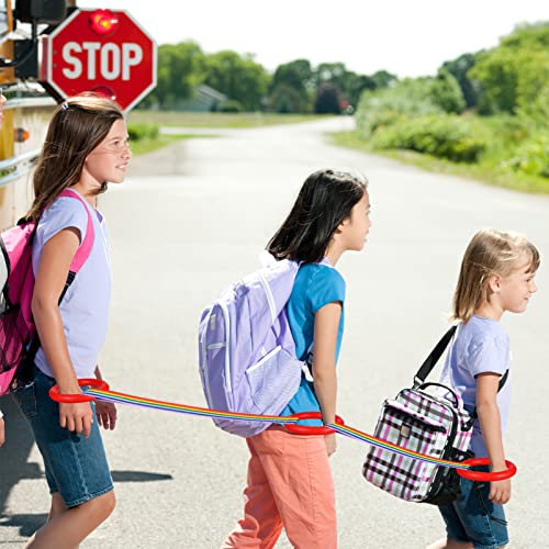 Kisangel 12 PCS Kids Kids Walking Rope со рачки за рачки на зглобот на зглобот за дневна грижа за дневно згрижување за одење за деца дневно,