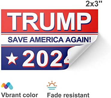ЈИНЕНА 100 парчиња Налепница Трамп 2024 Вратете Ја Америка Налепница Трамп Смешна Налепница Трамп Налепници И Налепници За Лого На Кампањата
