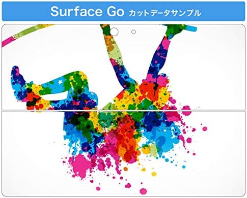 Декларална покривка на igsticker за Microsoft Surface Go/Go 2 Ultra Thin Protective Tode Skins Skins 005968 Шарени бои карактер