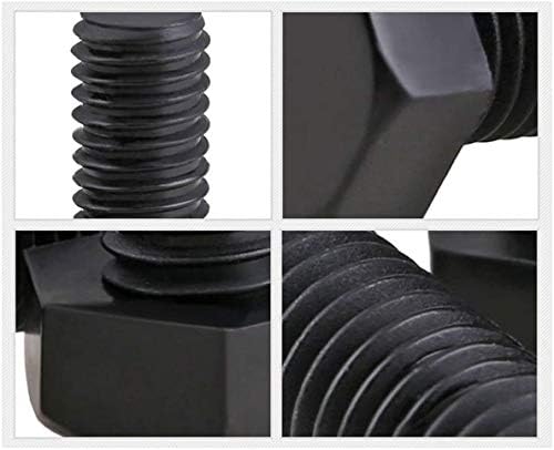 ACCDUER завртка за завртки M68/10/12 60 mm Црна најлон хексагонална завртка, пластична изолирана завртка, шестоаголна пластична