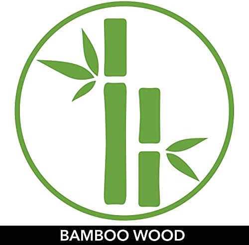 Организатор на фиоки за бамбус со тенок бамбус - 12 долга лента за складирање на кујна за фиоки/кабинет - прибор, сребрени производи,