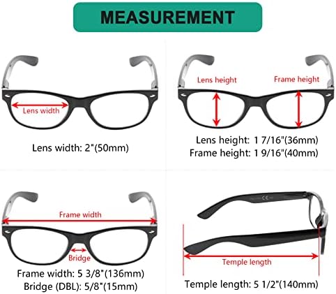 Очила Заштедете 10% На Комплет 4 Пакет Класични Очила За Читање За Жени И Мажи и 5 Пакети Гроздобер Читатели +1.50