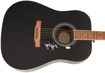 Jimими Херинг потпиша автограм со целосна големина Гибсон Епифон Акустична гитара w/ Jamesејмс Спенс автентикација JSA COA - Широко