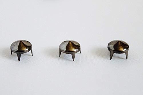 Завртки со ниски конуси, места за облик на конус од 8 мм обетка со шипки за нокти на метални панк, пакет од 100 компјутери