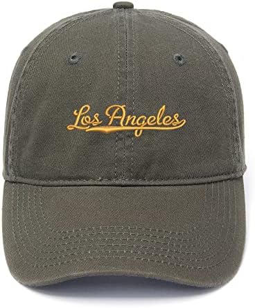 Машки бејзбол Капчиња Cijia -Cijia, Лос Анџелес Сити - Калифорнија извезена тато капа измиена памучна капа