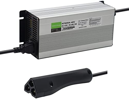 Полнач за батерии за батерии за голф 48V 10A RXV за EZ-Go EZGO TXT со RXV Plug 3 Prong Connector